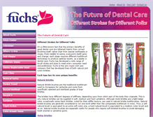 Tablet Screenshot of fuchs-toothbrushes.com